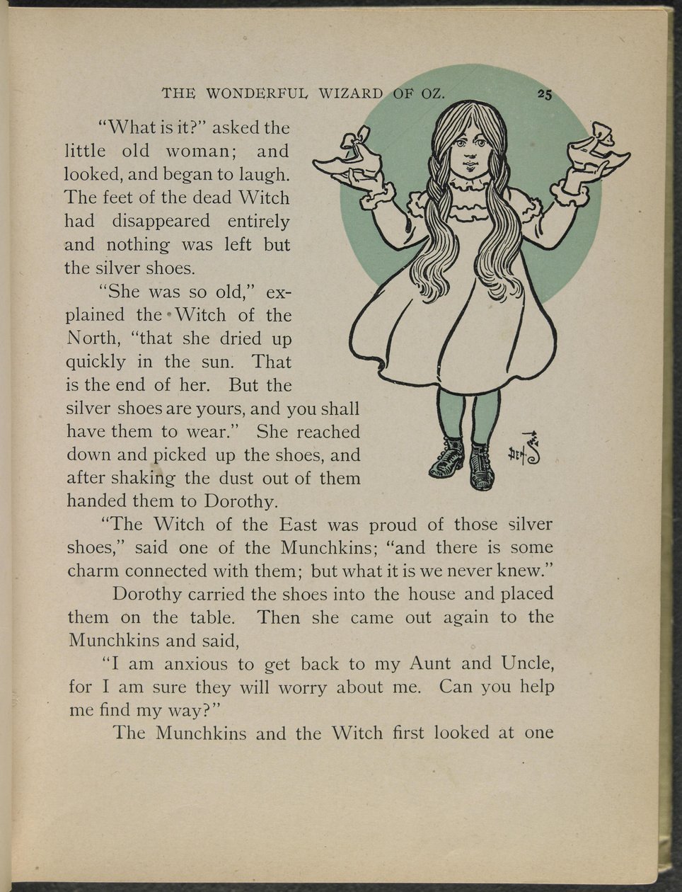 Illustration aus "Der wunderbare Zauberer von Oz" von Lyman Frank Baum von William Wallace Denslow