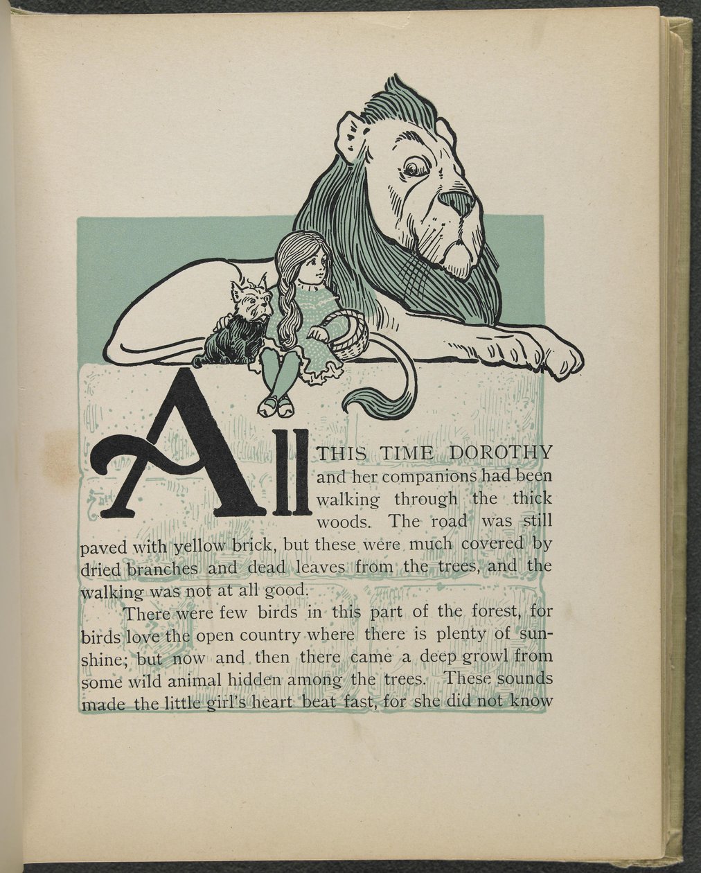 Illustration aus "Der wunderbare Zauberer von Oz" von Lyman Frank Baum von William Wallace Denslow