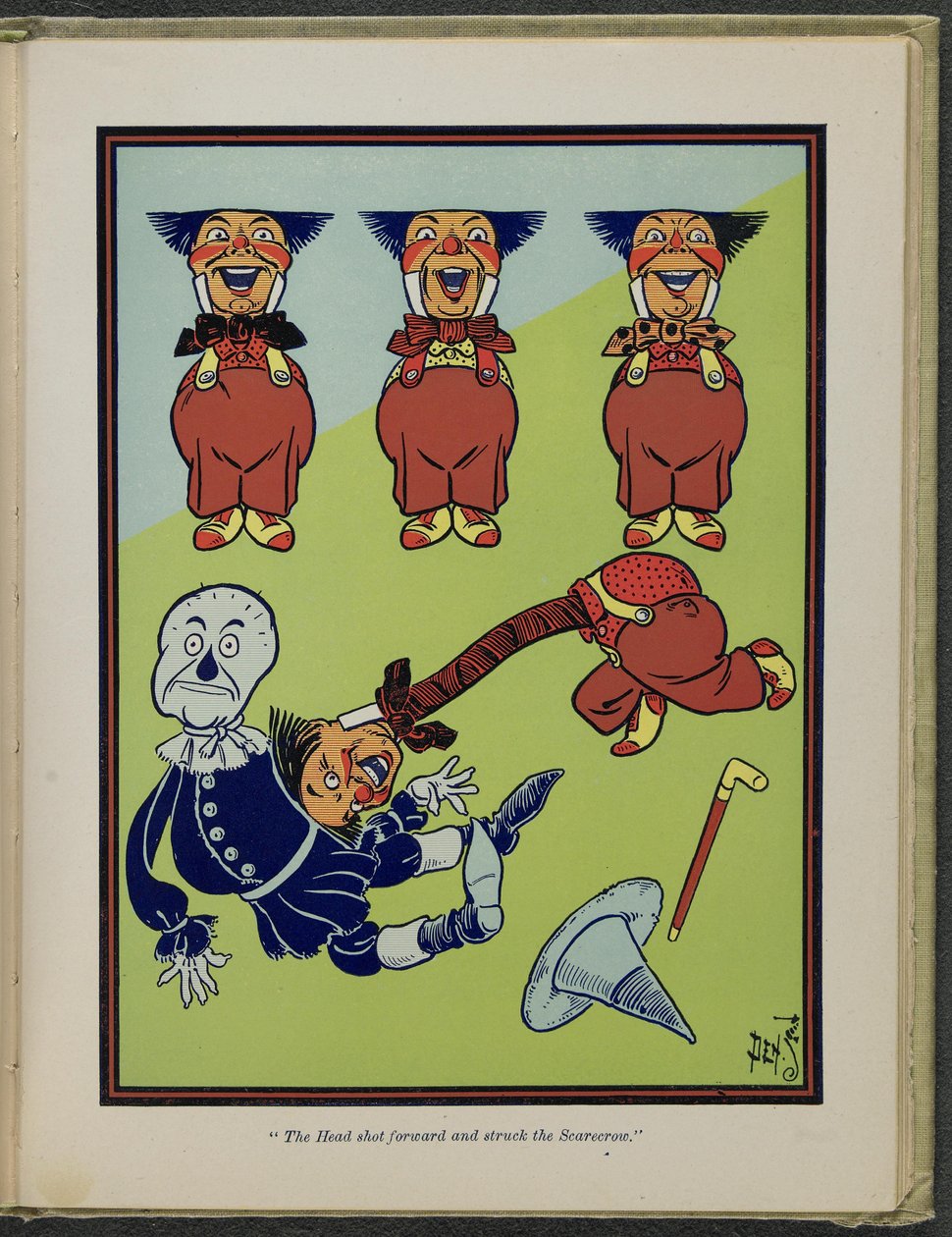 Illustration aus "Der wunderbare Zauberer von Oz" von Lyman Frank Baum von William Wallace Denslow