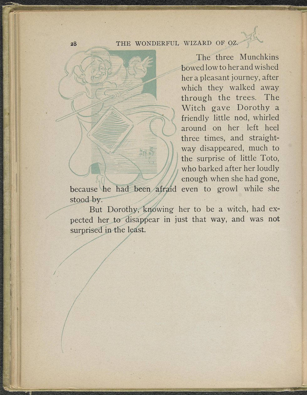 Illustration aus "Der wunderbare Zauberer von Oz" von Lyman Frank Baum von William Wallace Denslow