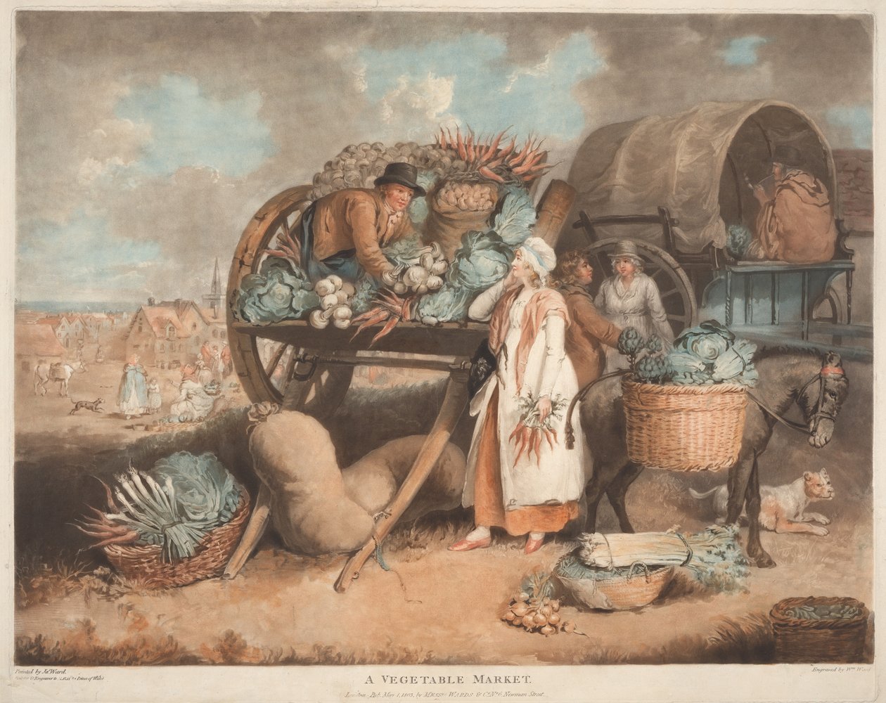 Ein Gemüsemarkt von William Ward