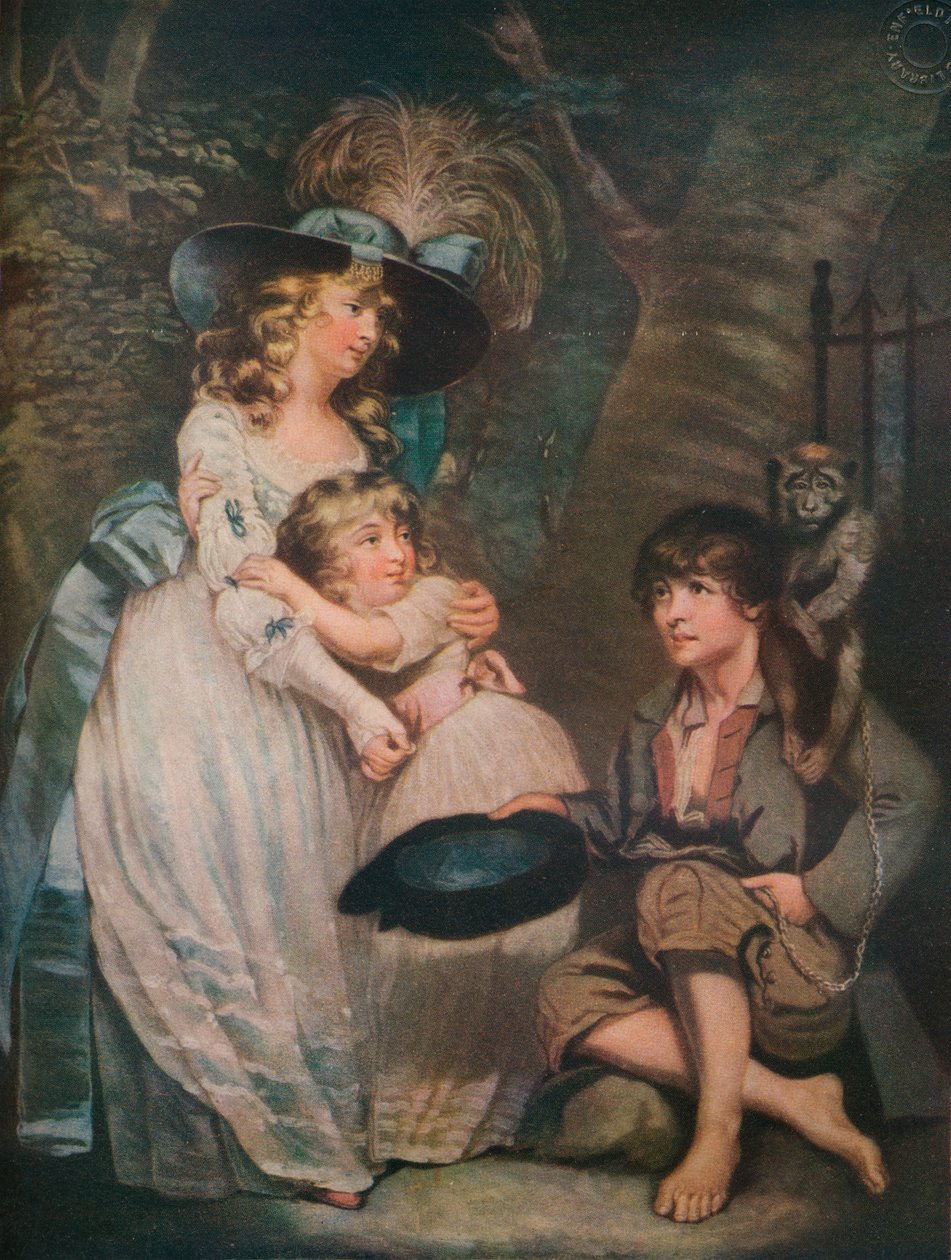 Eine junge Dame ermutigt den Komiker von William Ward