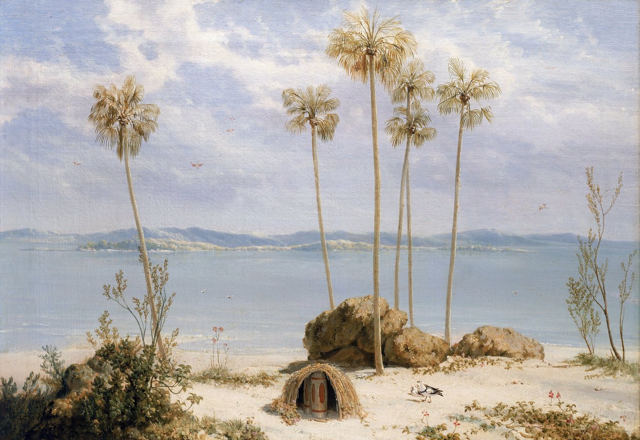 Ansicht der Edward Pellew Inselgruppe im Golf von Carpenteria (Australien), Nordterritorien, Dezember 1802, während der Expedition von Matthew Flinders (1774-1814) auf der Investigator zwischen 1801 und 1803, mit dem Ziel, die südlichen Länder zu kartieren von William Westall