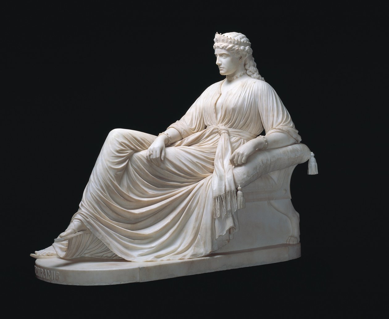 Semiramis (entworfen 1872, gemeißelt 1873) von William Wetmore Story