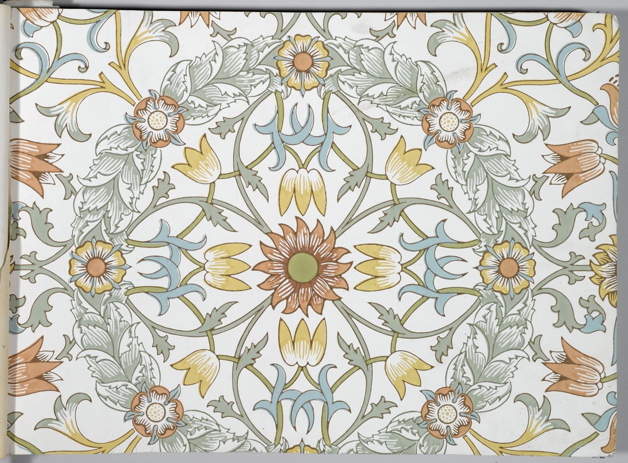 Tapetenmusterbuch, vor 1917 (Druck) von William and Company Morris