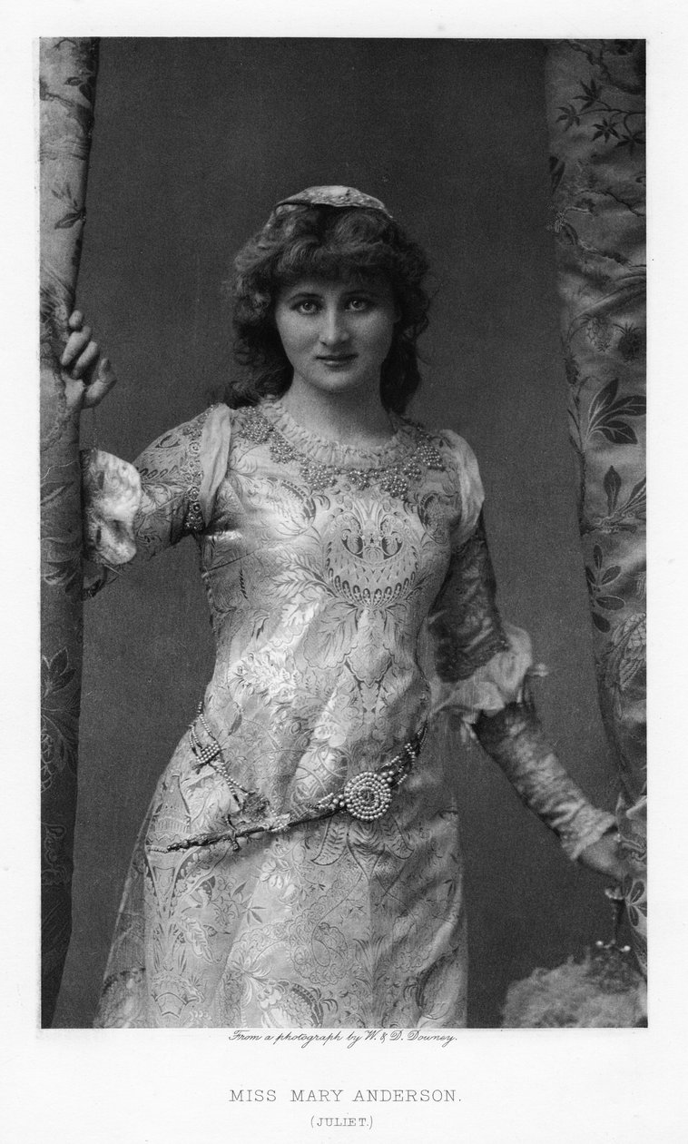 Mary Anderson, amerikanische Schauspielerin, um 1895 von William and Daniel Downey