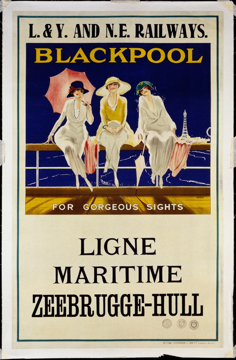 Blackpool, L.& Y. und N.E. Eisenbahnen, ca. 1930 von Wilton Williams