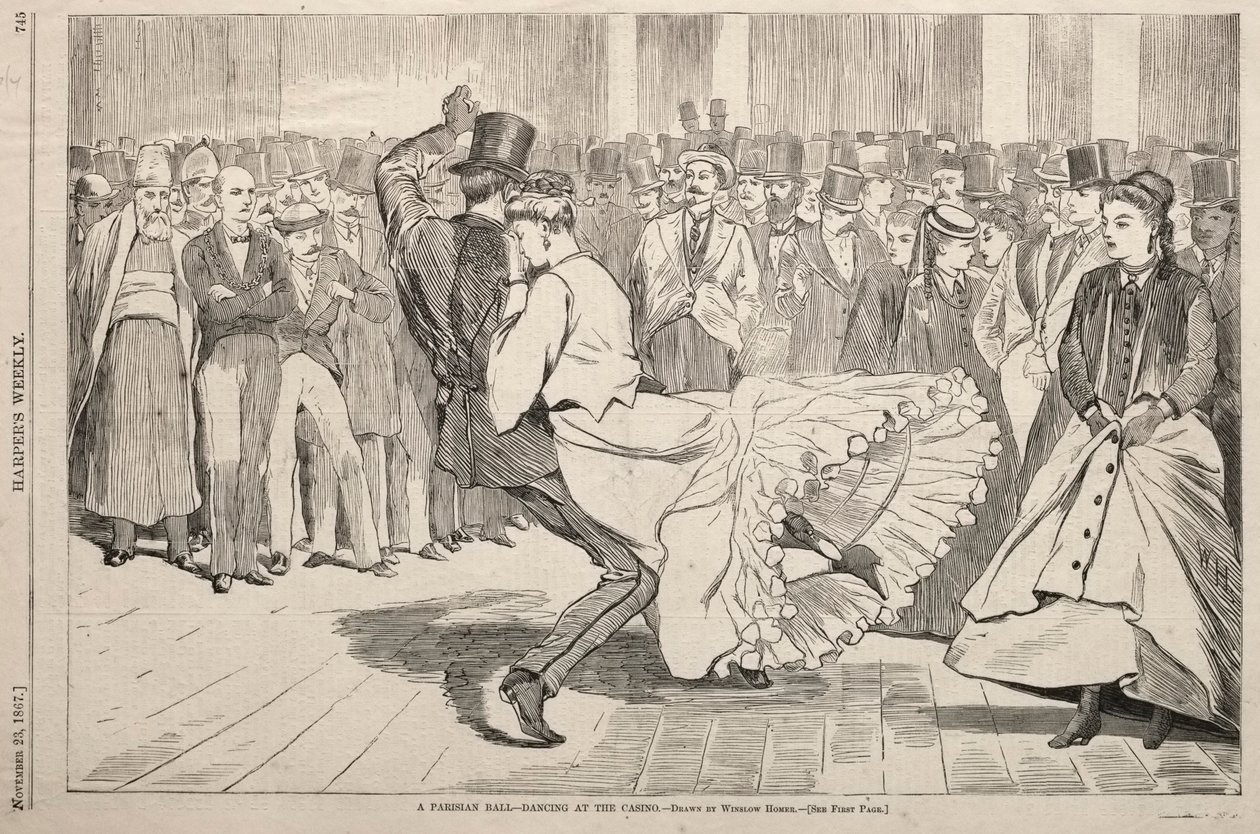 Ein Pariser Ball - Tanzen im Casino von Winslow Homer