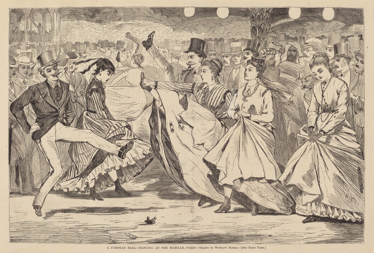 Ein Pariser Ball - Tanzen im Mabille, Paris von Winslow Homer