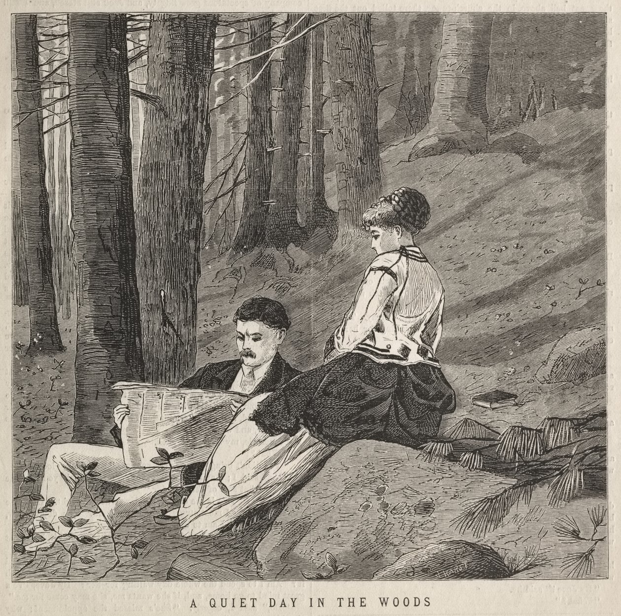 Ein ruhiger Tag im Wald von Winslow Homer