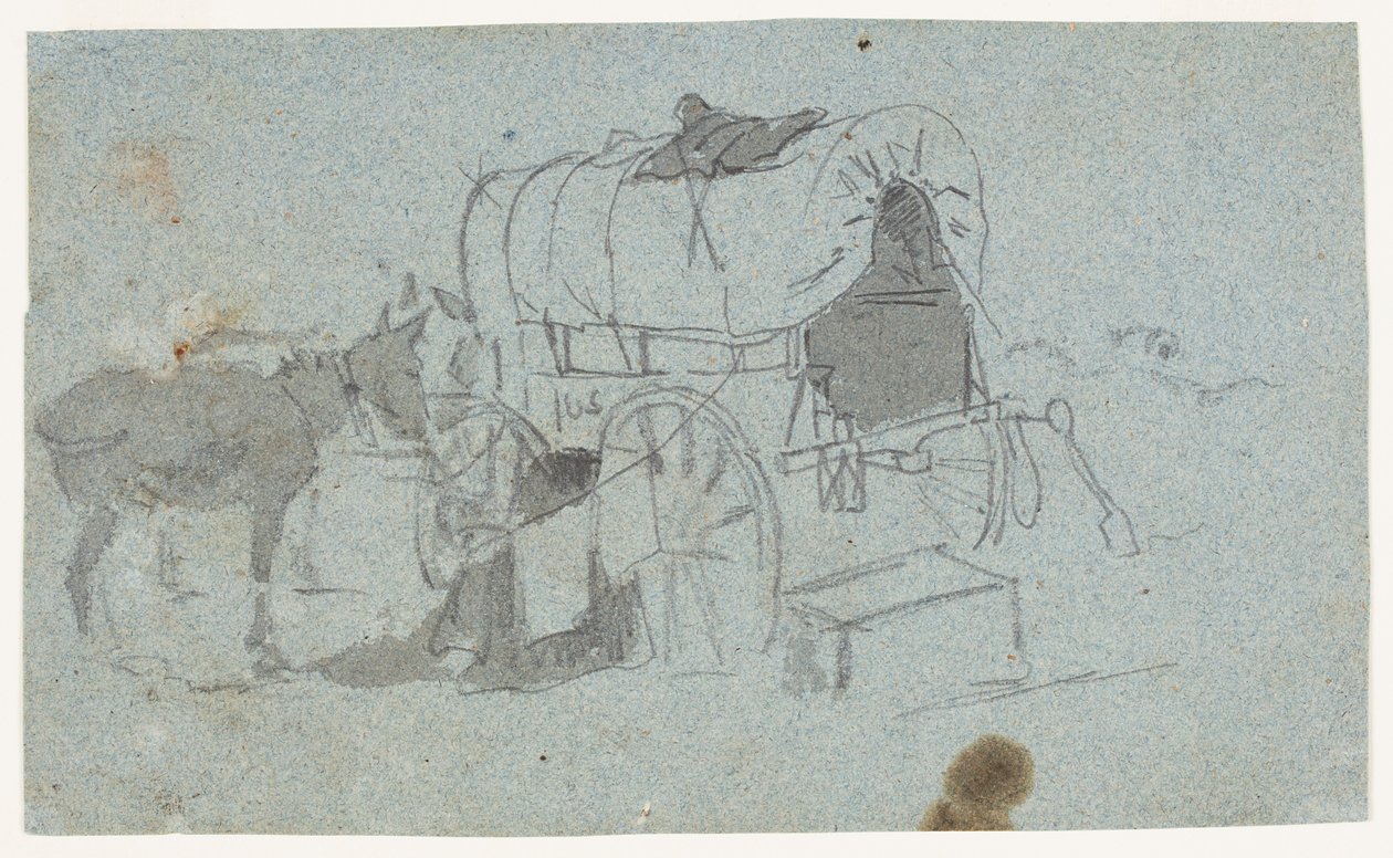 Armee Wagen und Maultier von Winslow Homer