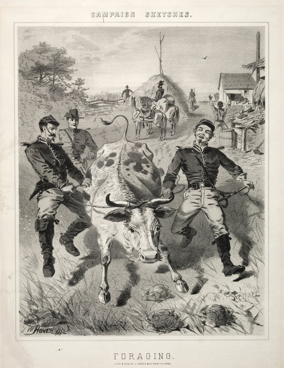 Kampagnenskizzen: Nahrungssuche von Winslow Homer