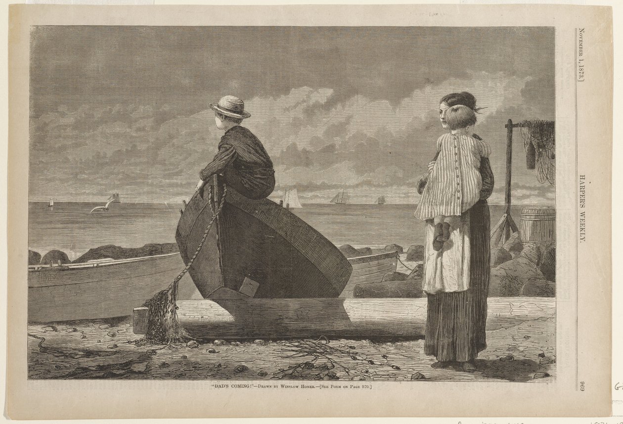Papa kommt von Winslow Homer