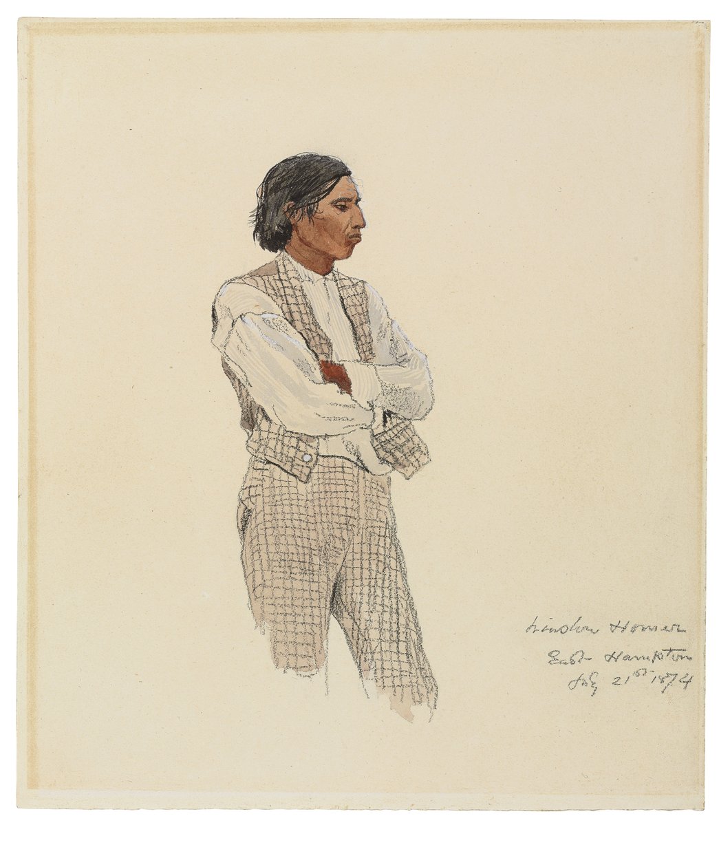 David Pharohh, Der Letzte der Montauks, 1874 von Winslow Homer