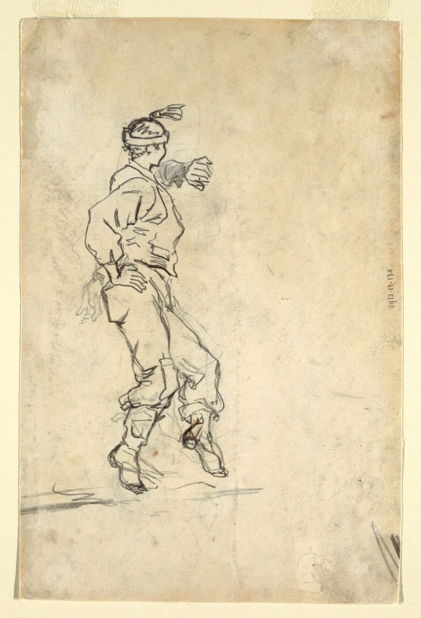 Geschützmannschaft lädt eine Kanone von Winslow Homer