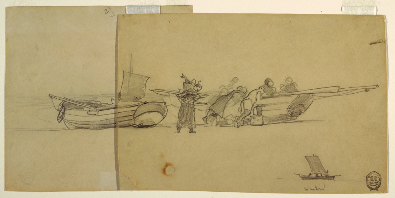 Teil eines Fischerkahns, England von Winslow Homer
