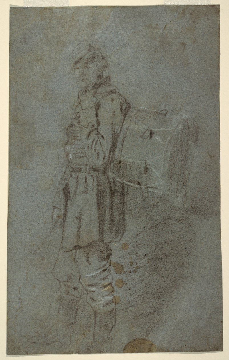 Seitenansicht eines Trommlers, ca. 1864 von Winslow Homer