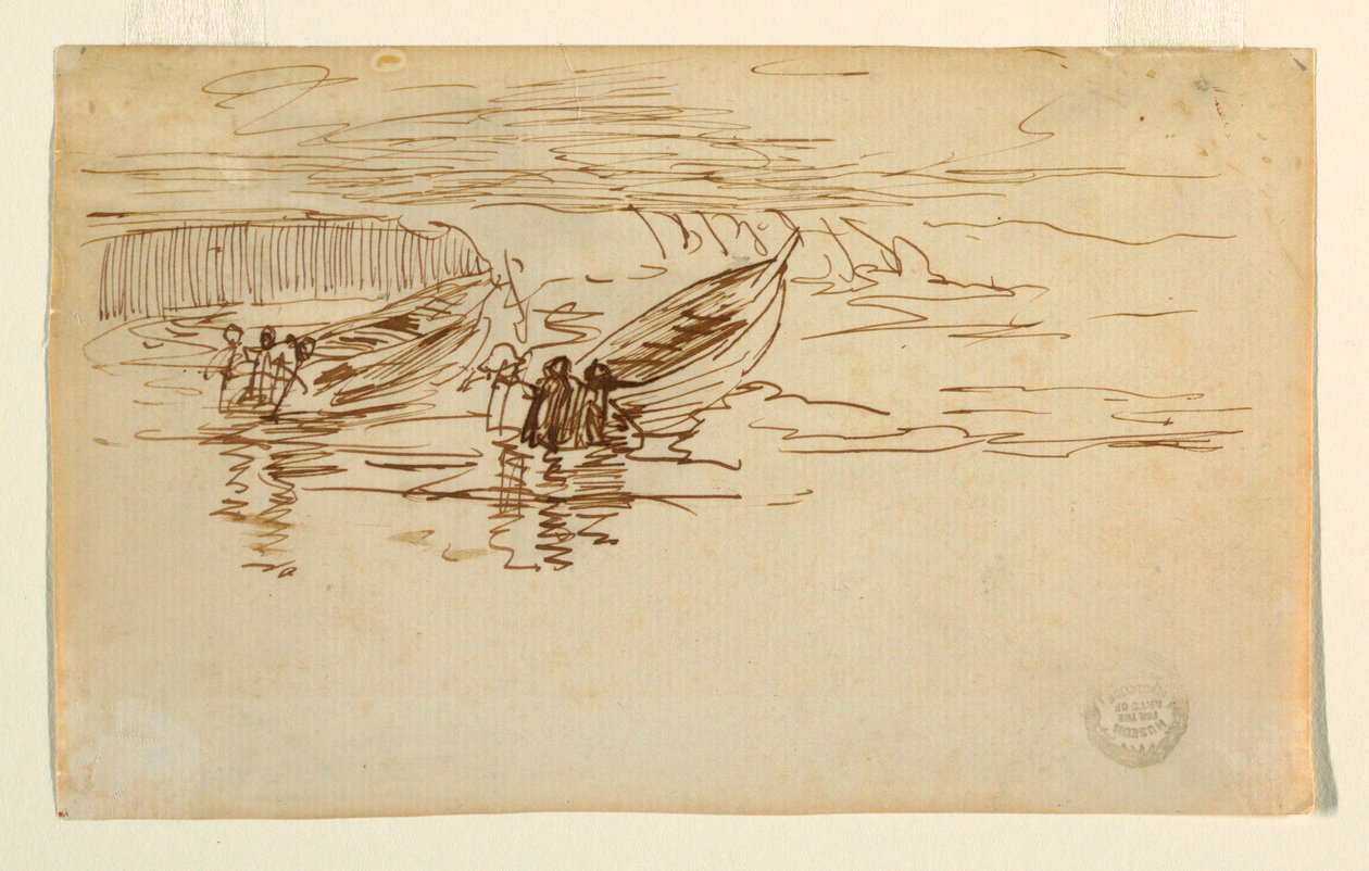 Zwei Dories werden gestartet, England von Winslow Homer