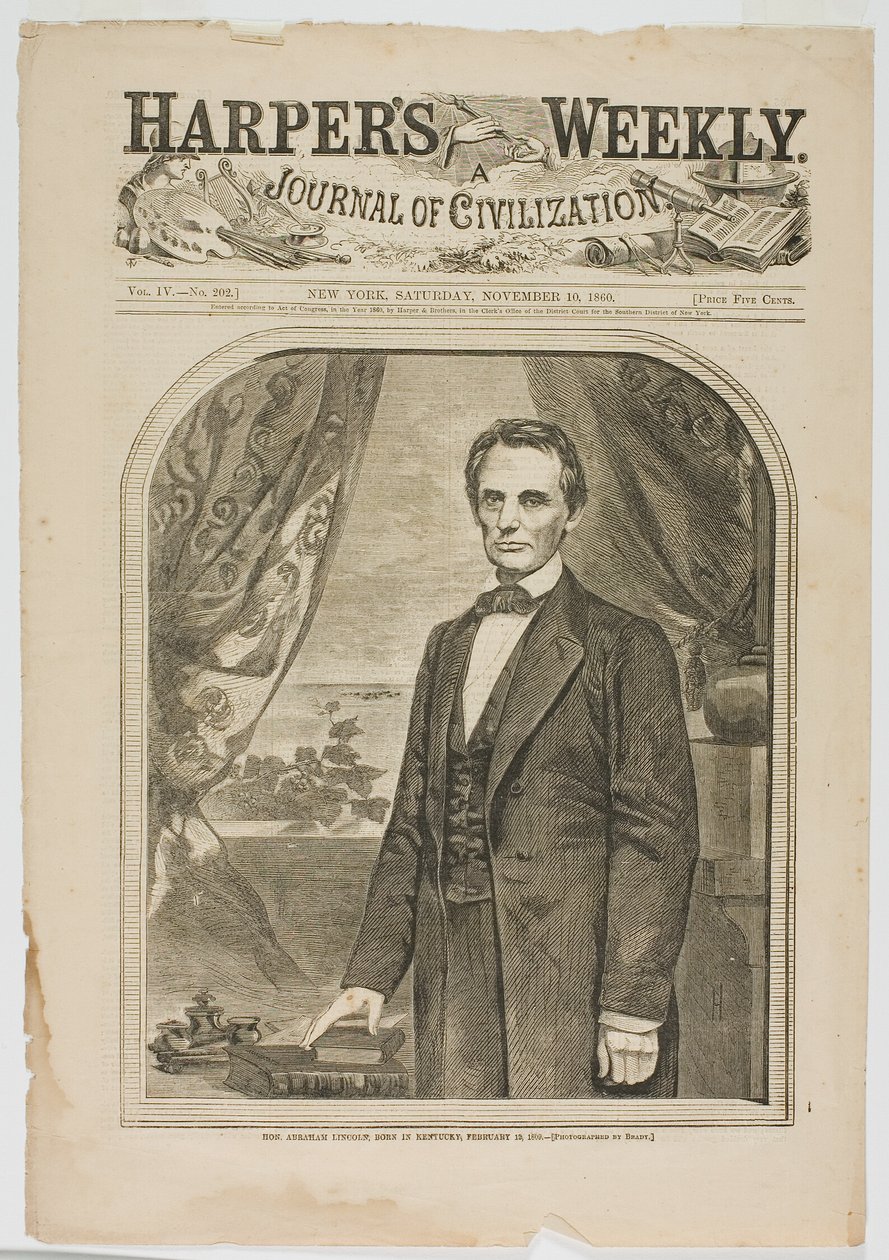 Hon. Abraham Lincoln, geboren in Kentucky, 12. Februar 1809 von Winslow Homer