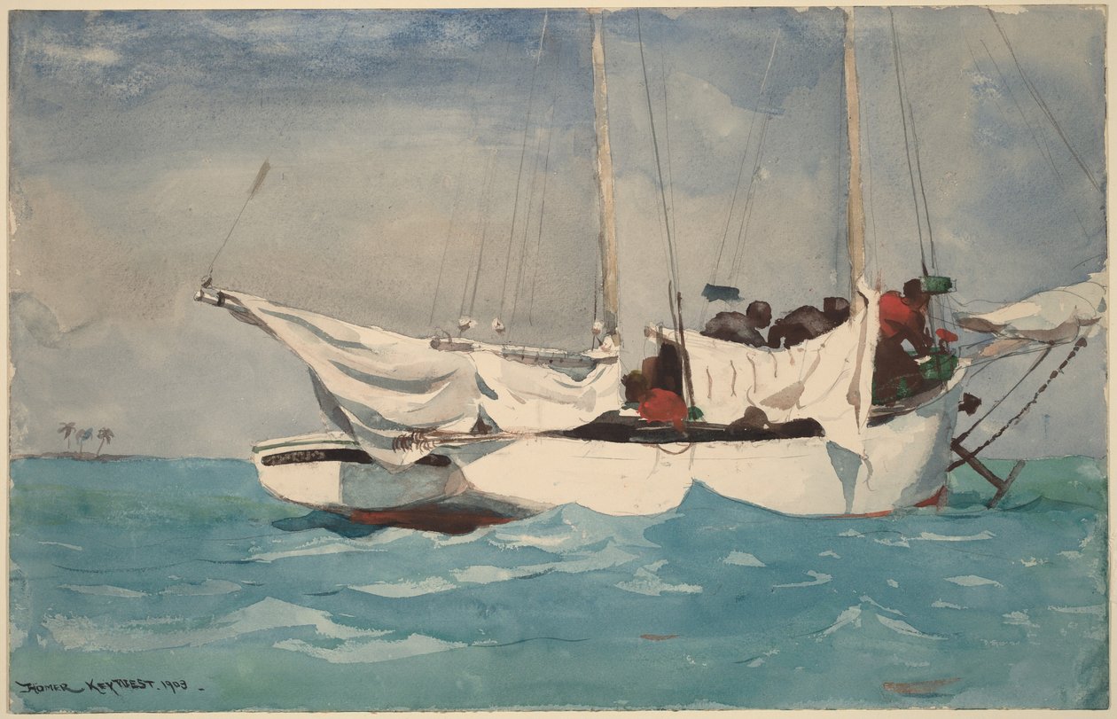Key West, Anker hieven von Winslow Homer