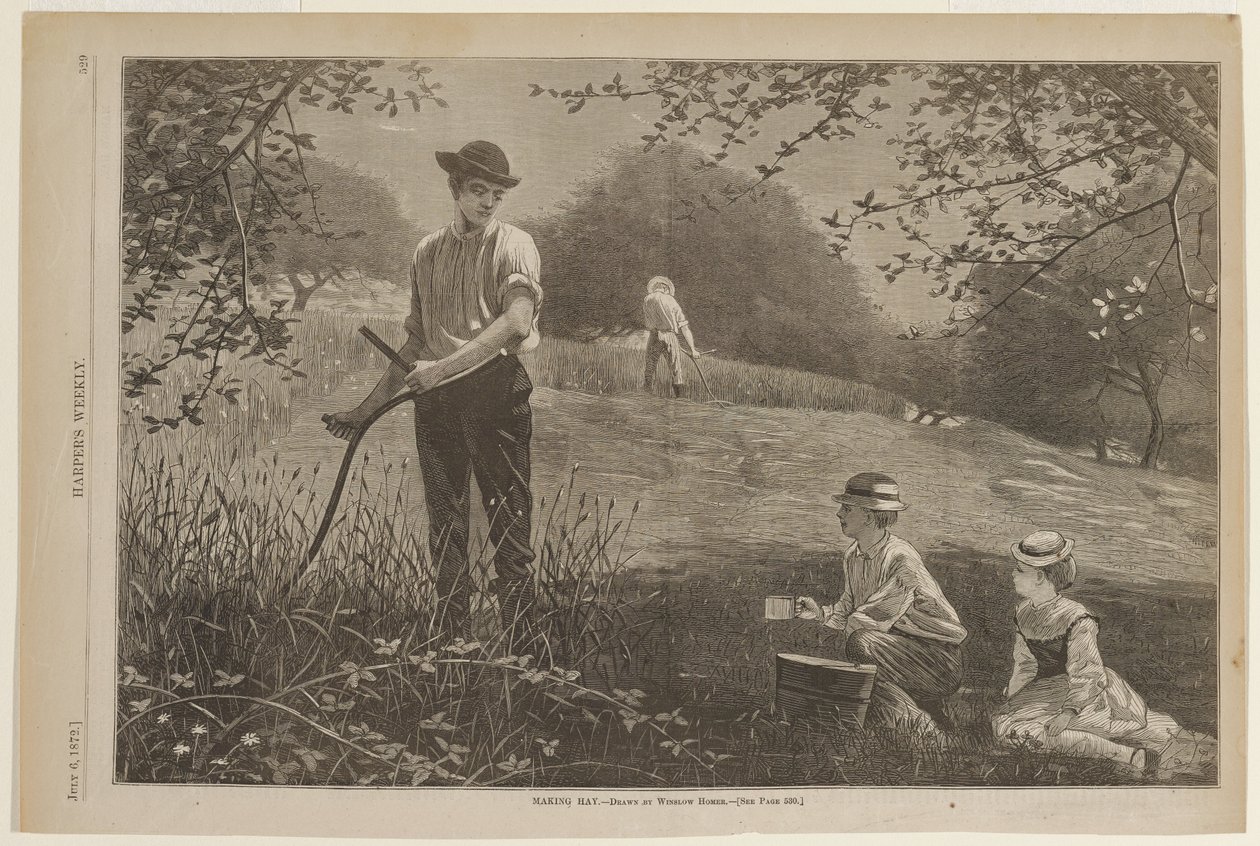Heu machen von Winslow Homer