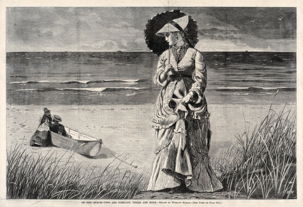 Am Strand - Zwei sind Gesellschaft, drei sind keiner von Winslow Homer