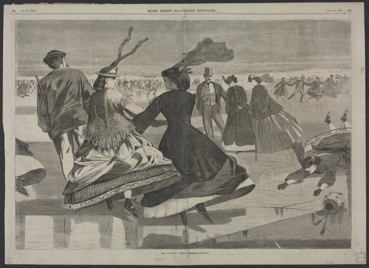 Unser nationales Wintervergnügen - Schlittschuhlaufen von Winslow Homer