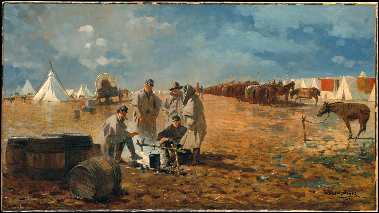Regentag im Lager von Winslow Homer