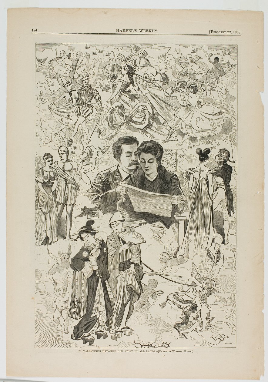 Valentinstag - Die alte Geschichte in allen Ländern von Winslow Homer