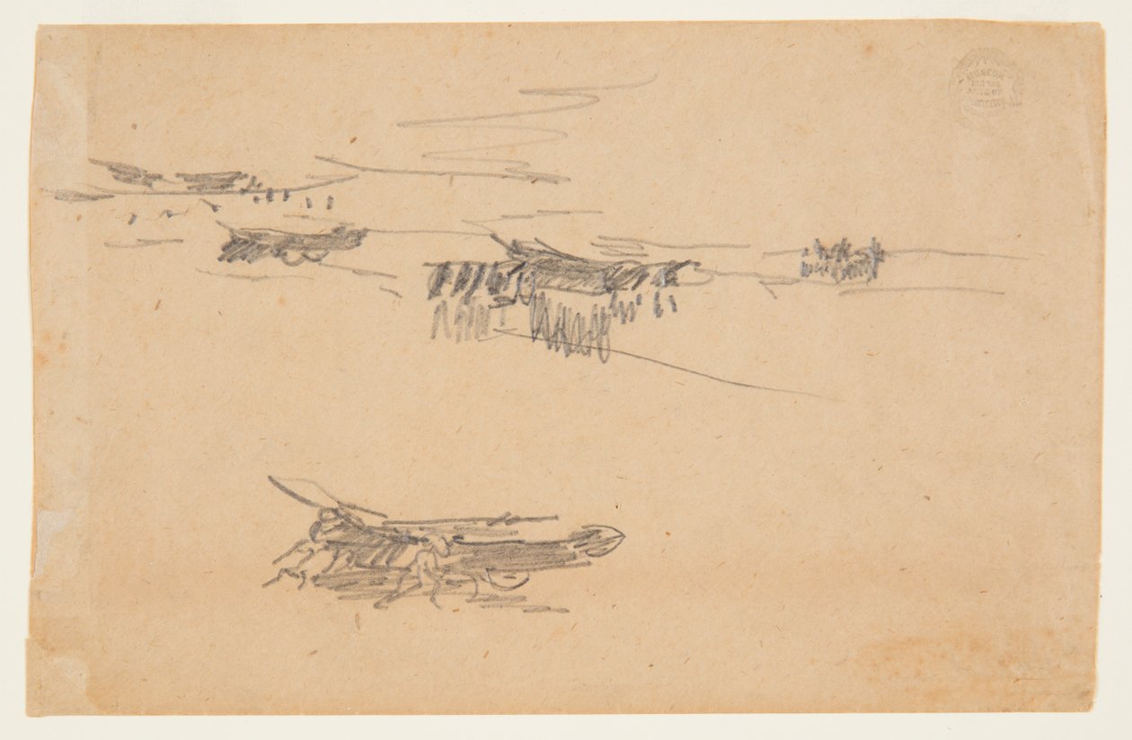 Skizzen von Dories auf Wagen von Winslow Homer