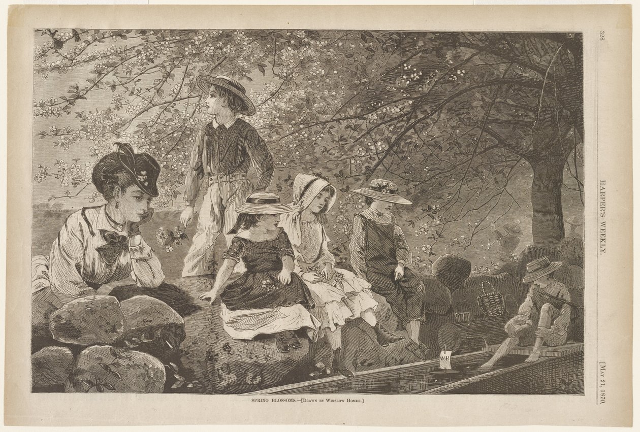 Frühlingsblüten von Winslow Homer
