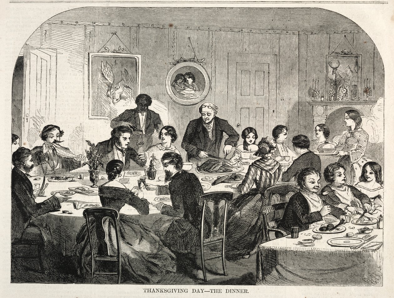 Erntedankfest - Das Abendessen von Winslow Homer