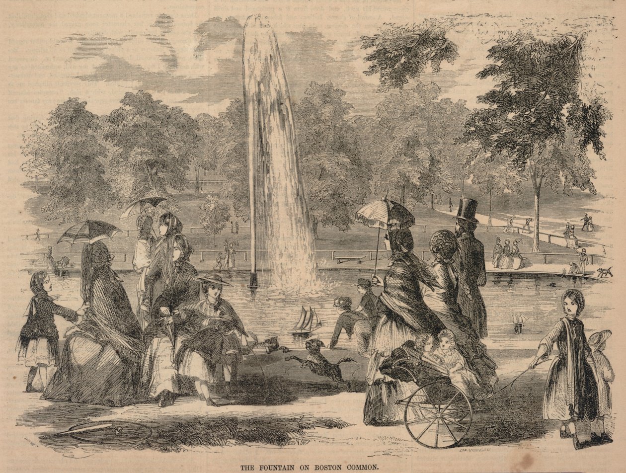 Der Brunnen auf dem Boston Common, aus Ballou