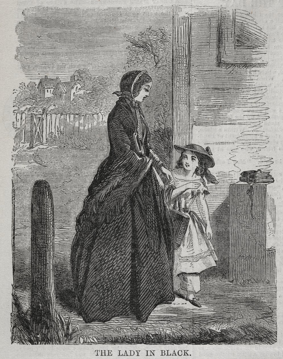Die Dame in Schwarz von Winslow Homer