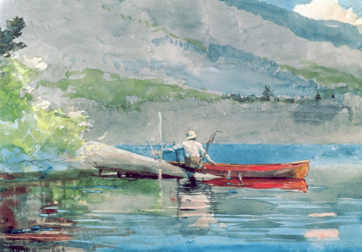 Das rote Kanu, 1884 von Winslow Homer
