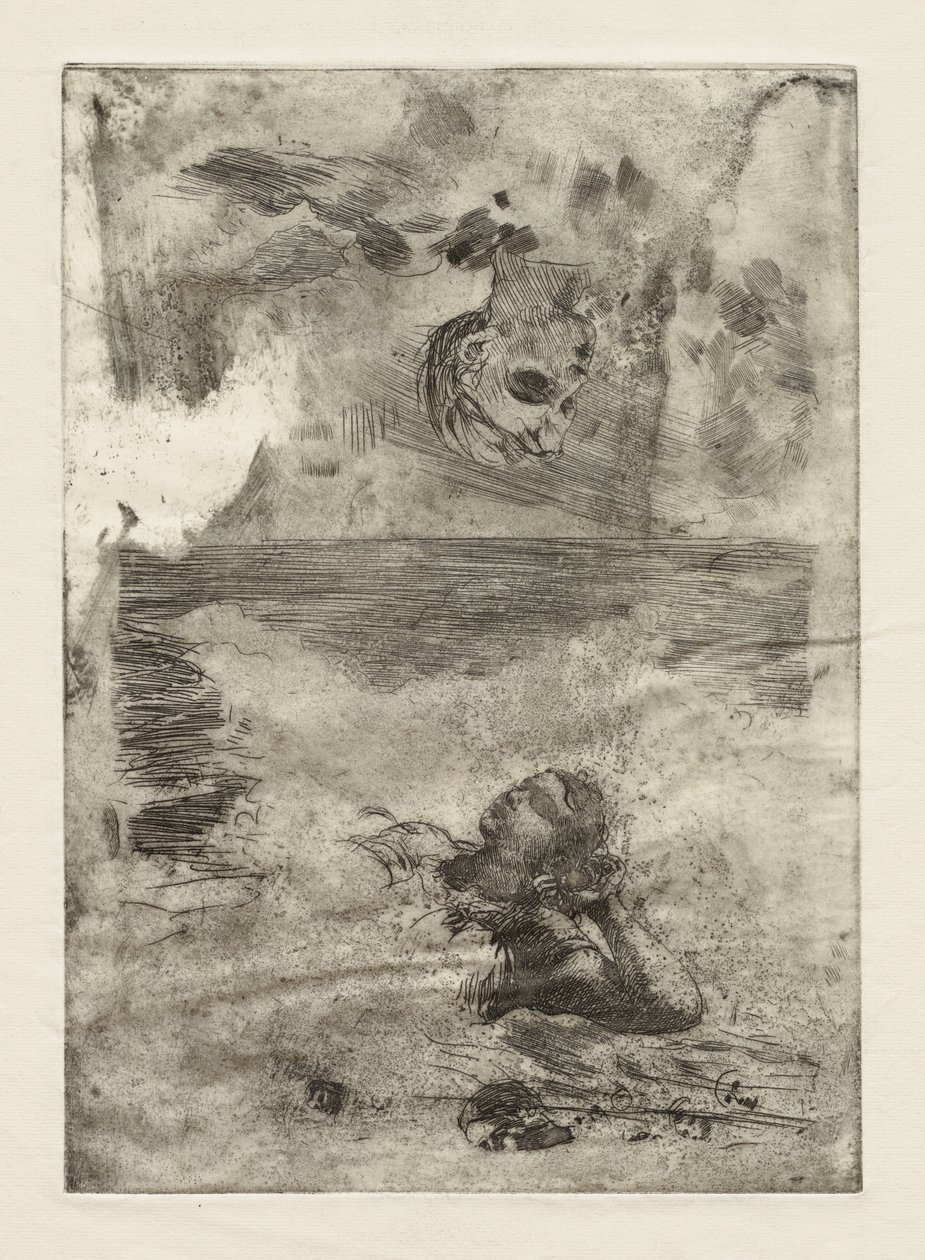 Zwei Köpfe (Studie nach "Undertow") von Winslow Homer