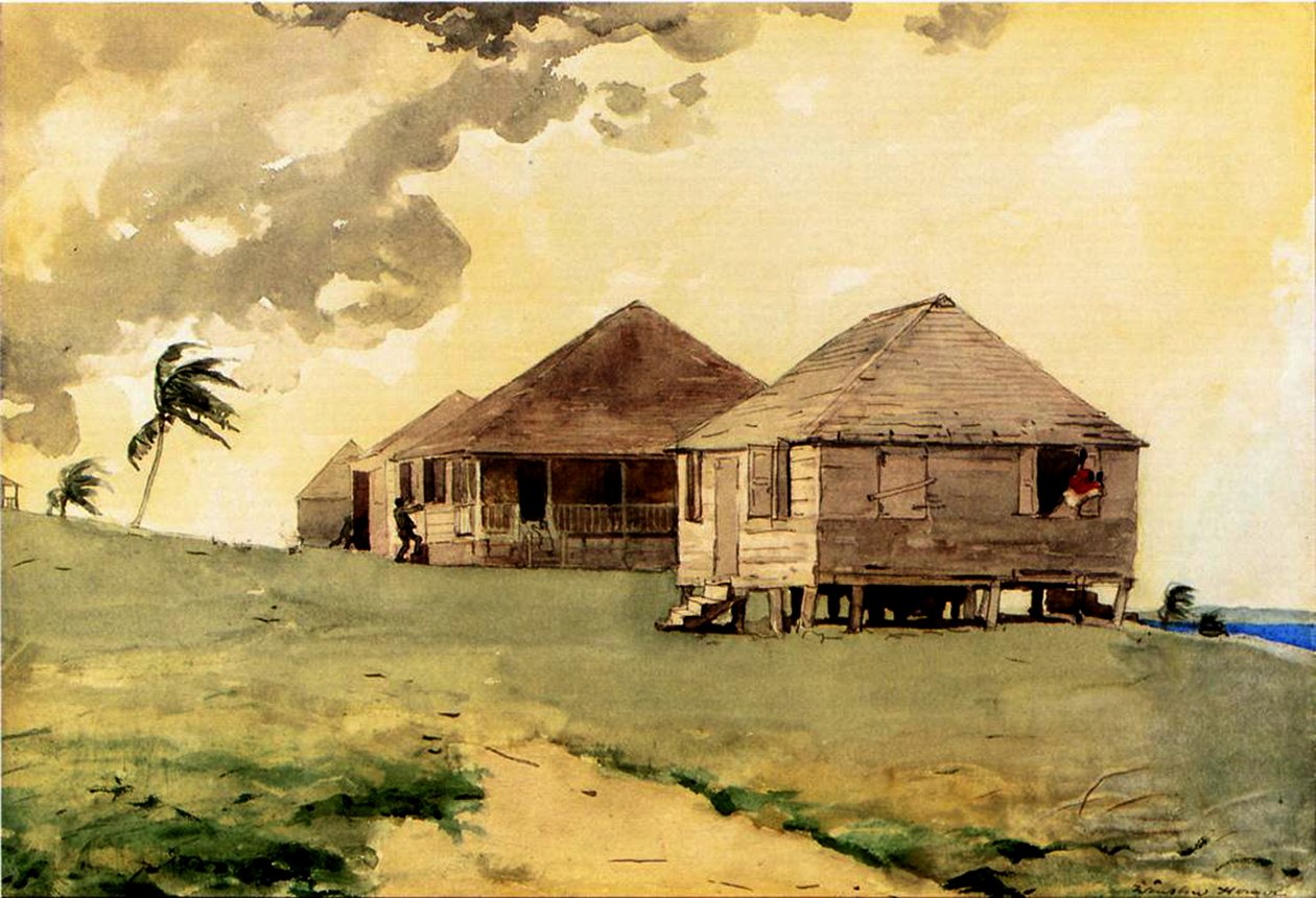 Aufkommender Tornado, Bahamas, 1885 von Winslow Homer
