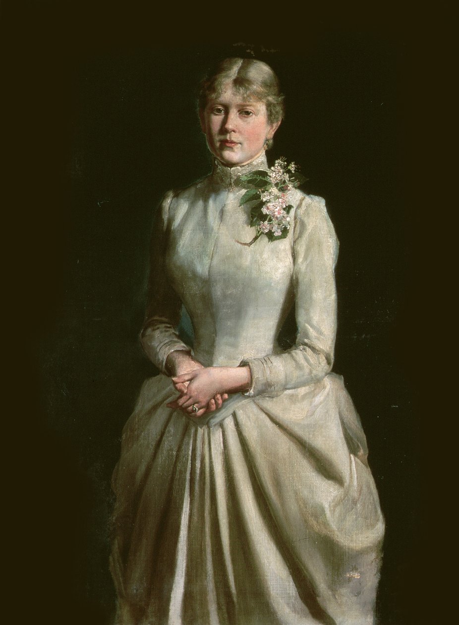 Porträt der Frau des Künstlers, Mary, 1884 von Wojciech Kossak