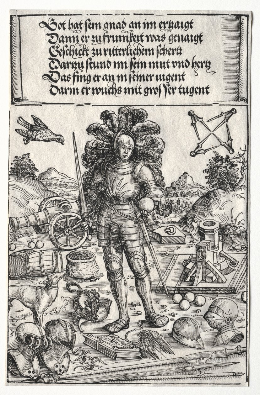 Der Triumphbogen von Maximilian I.: Kaiser Maximilian als Förderer von Verbesserungen in Artillerie und Rüstung von Wolf Traut