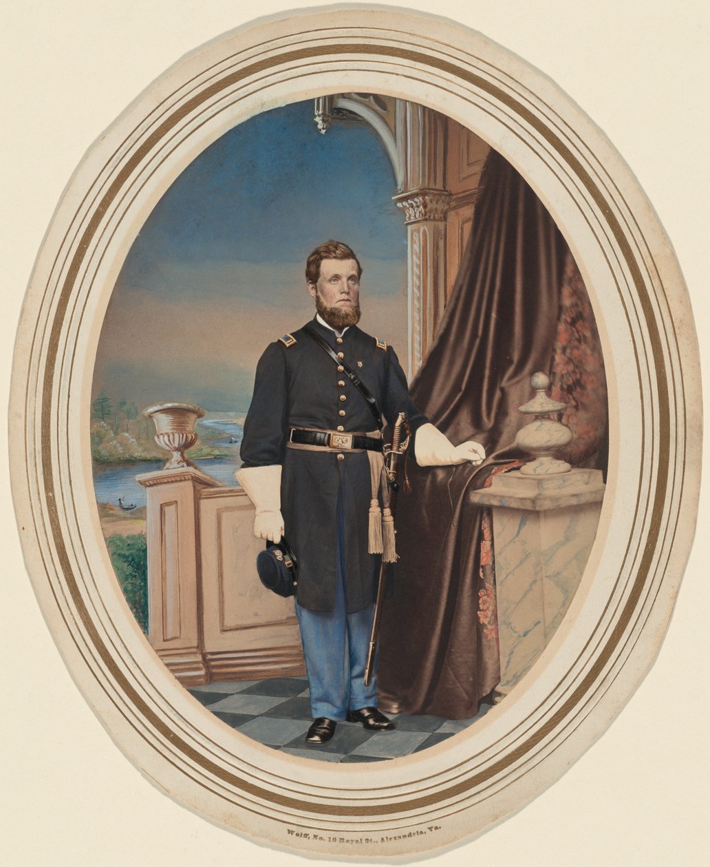 Porträt eines Oberleutnants der Infanterie von Wolff