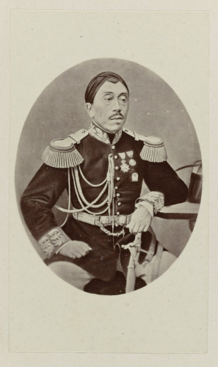 Porträt von Mangkoe Negoro IV von Woodbury and Page