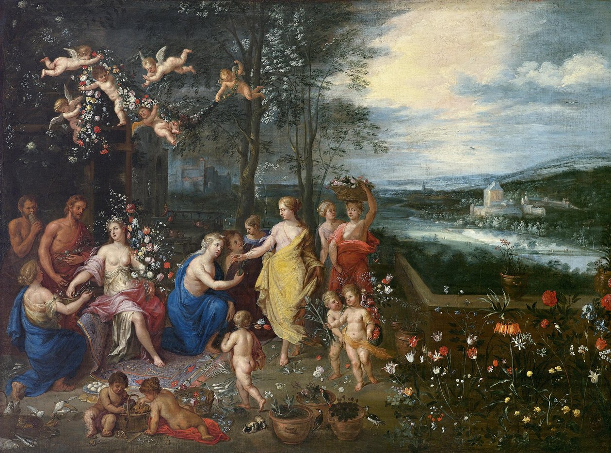 Allegorie des Frühlings von Workshop of Jan Brueghel the Elder