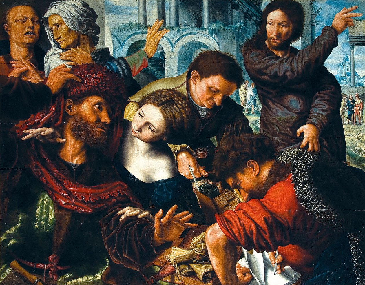 Die Berufung des Heiligen Matthäus von Workshop of Jan Sanders van Hemessen