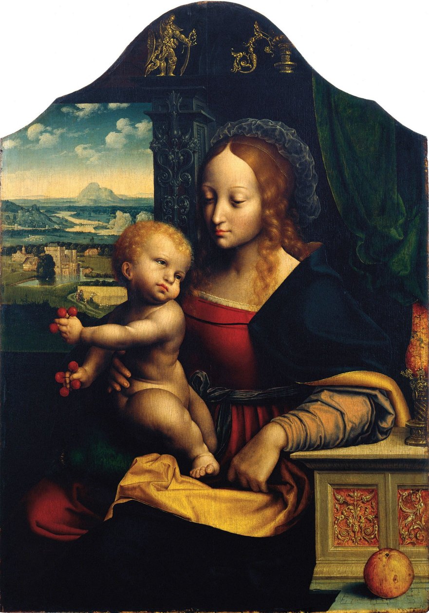 Madonna mit Kind von Workshop of Joos van Cleve