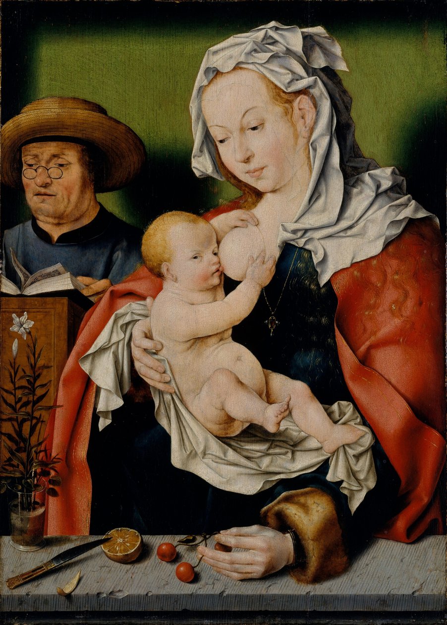 Die Heilige Familie von Workshop of Joos van Cleve