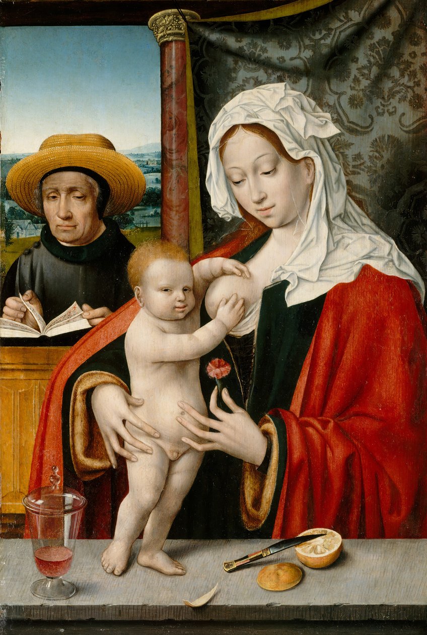 Die Heilige Familie, möglicherweise 1527-33 von Workshop of Joos van Cleve