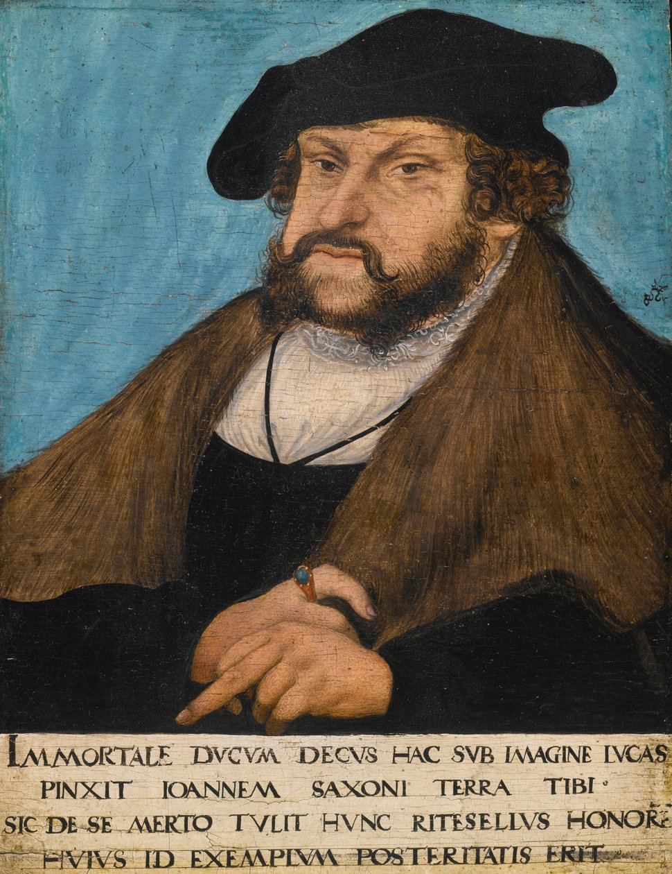 Bildnis Johann der Beständige, Kurfürst von Sachsen von workshop of Lucas Cranach the Elder