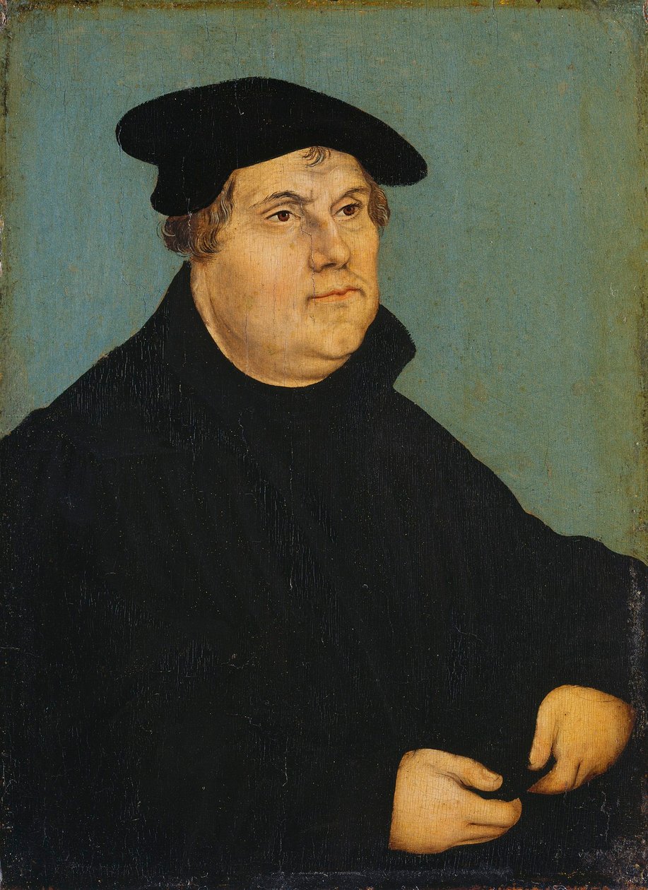 Bildnis Martin Luthers von workshop of Lucas Cranach the Elder