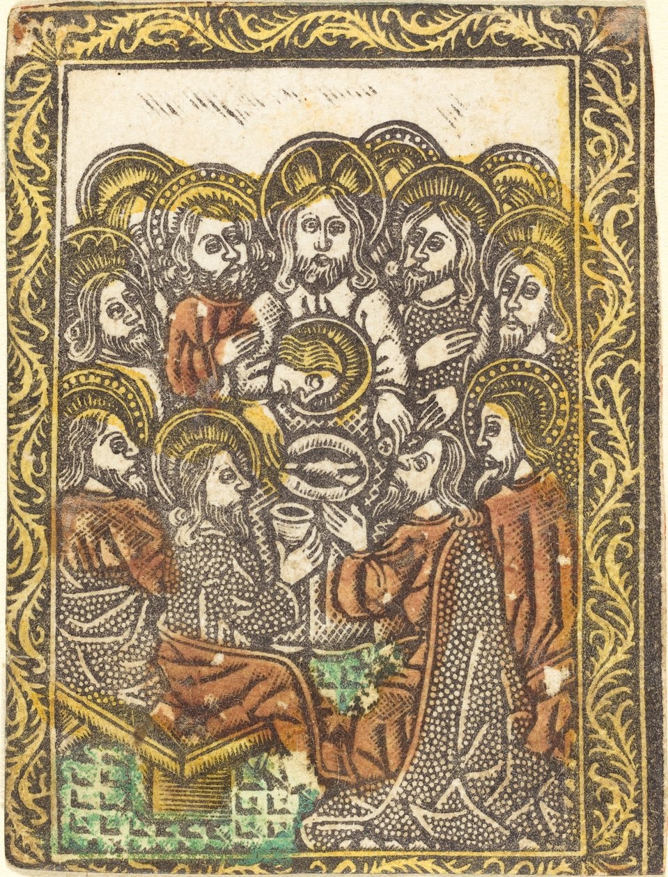 Das letzte Abendmahl von Workshop of Master of the Borders with