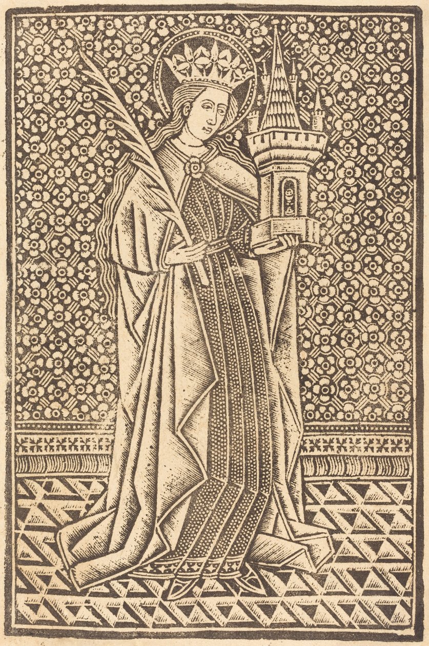 Sankt Barbara von Workshop of Master of the Cologne Arms